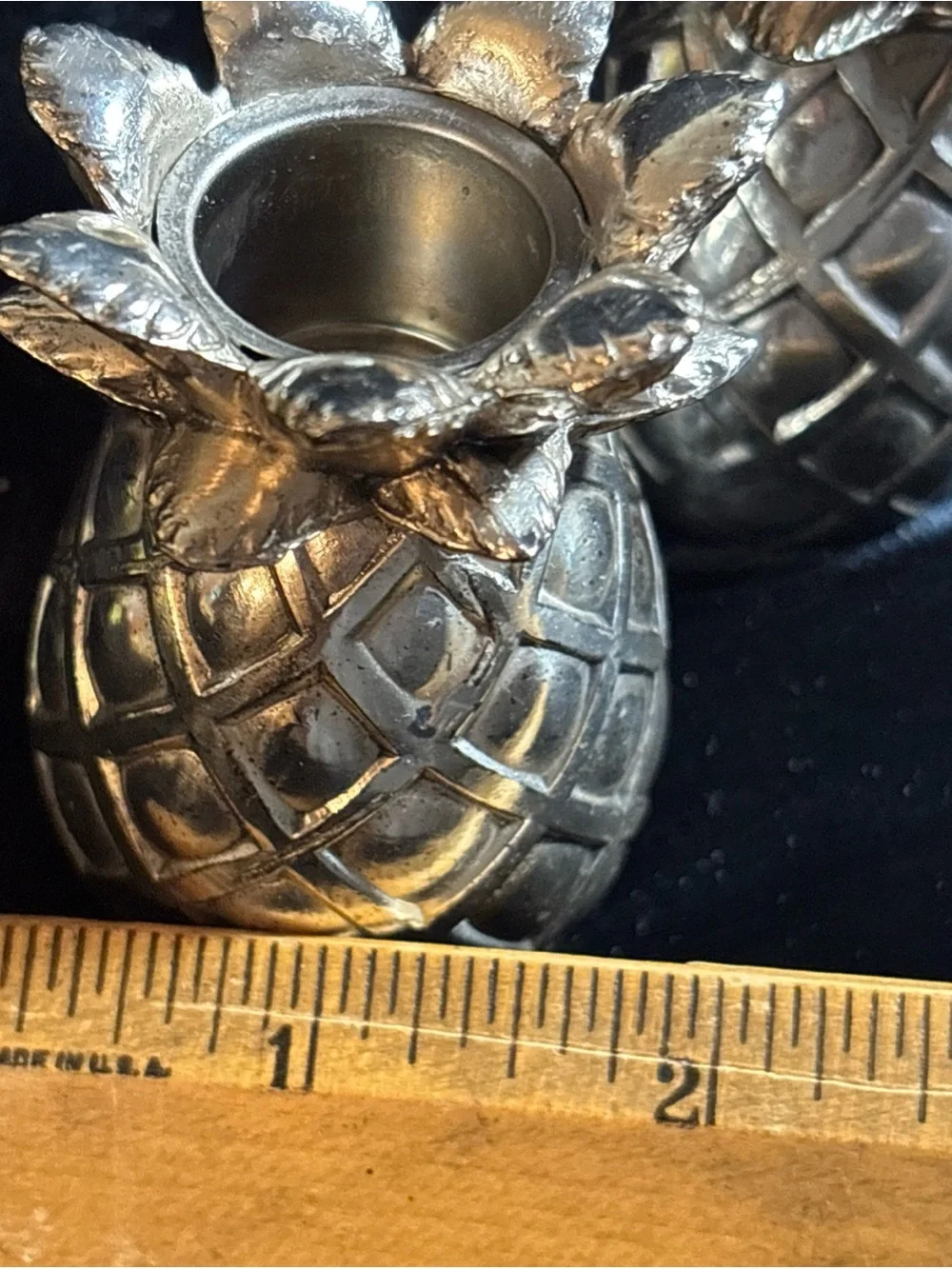 Metal Pineapple Votive Candle Holders